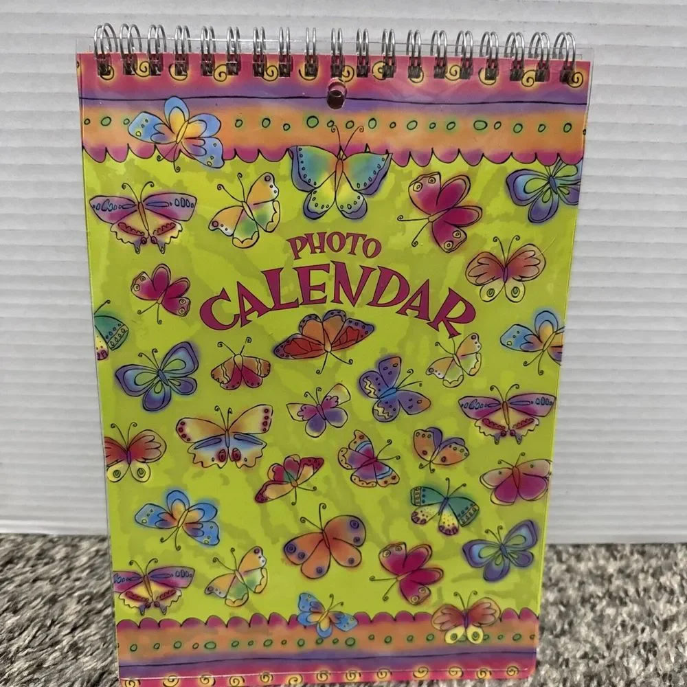 C.R. Gibson Creative Papers Butterfly BLANK Monthly Photo Calendar Stickers Box